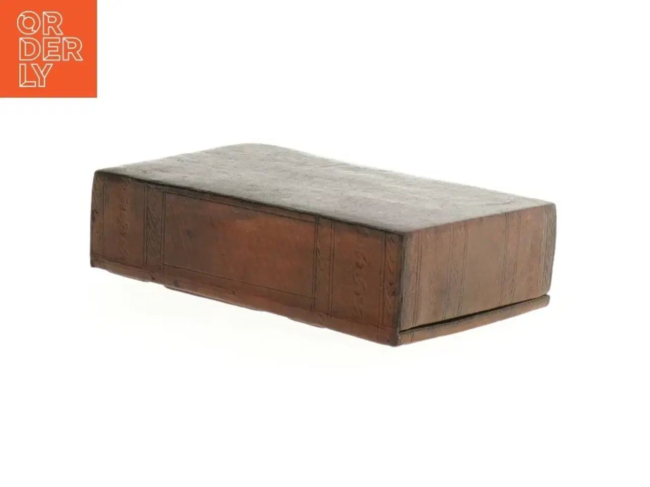 Billede 3 - Træ-æske beklædt med skind