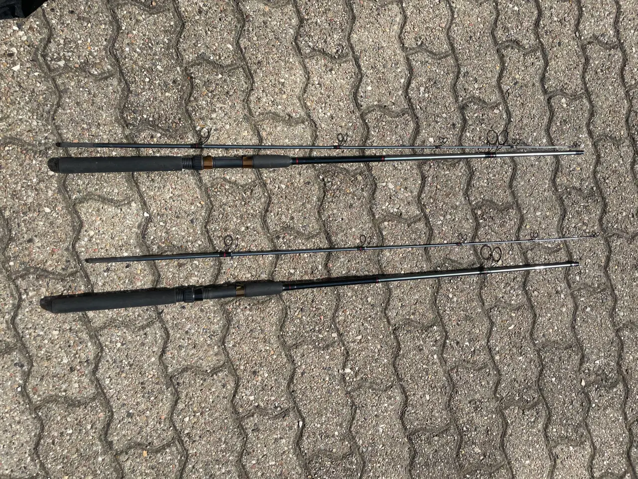 Billede 1 - Fiskestang og fiskenet Og Stangholder.