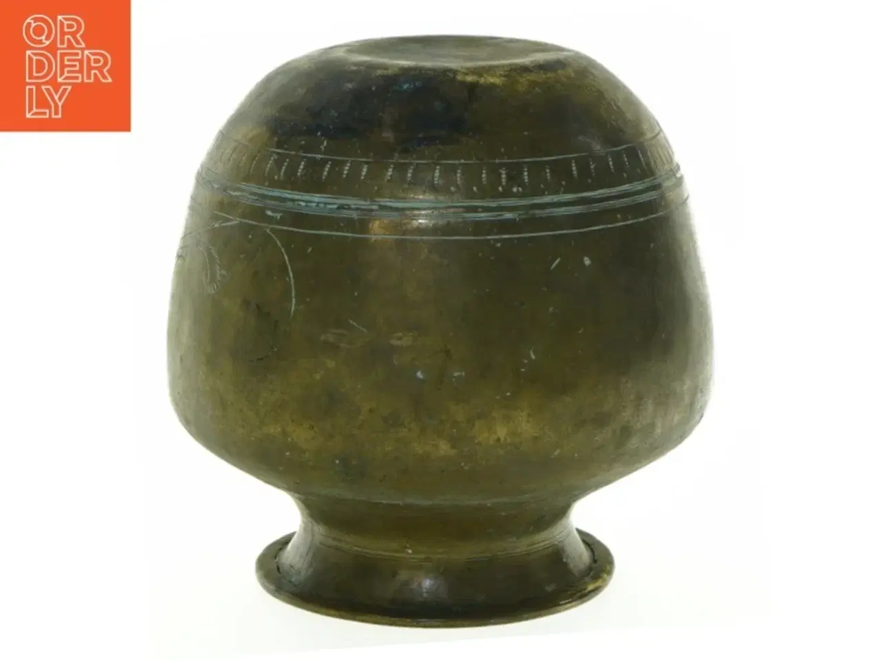 Billede 4 - Gammel messing vase (str. 13 x 13 cm)