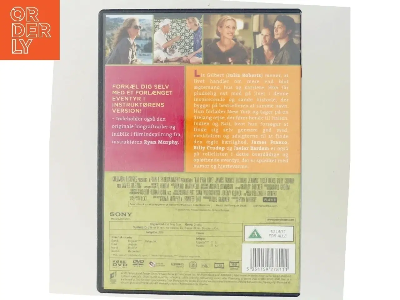 Billede 3 - Spis, Bed, Elsk (Eat Pray Love) med Julia Roberts (DVD)