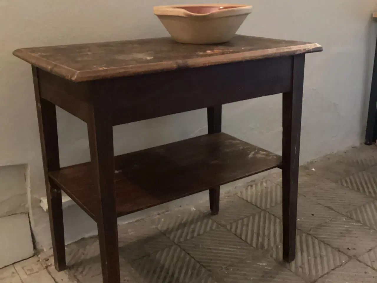 Billede 1 -  Vintage  bord med hylde