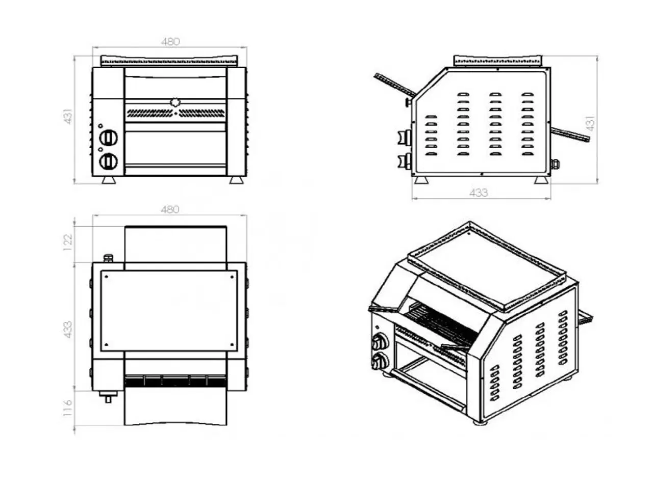 Billede 2 - Båndrister conveyor – 2,5 kW