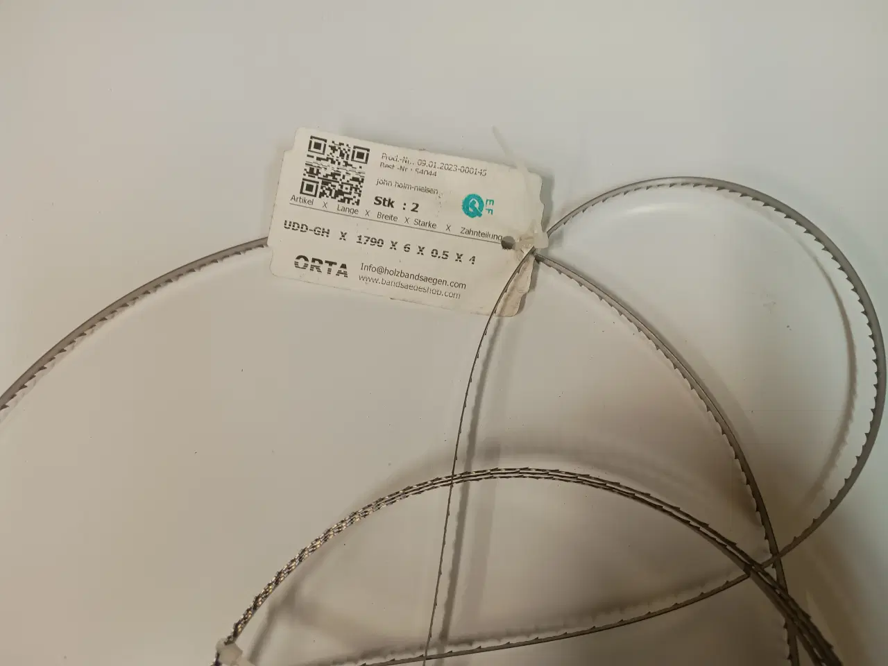 Billede 1 - båndsavs klinger