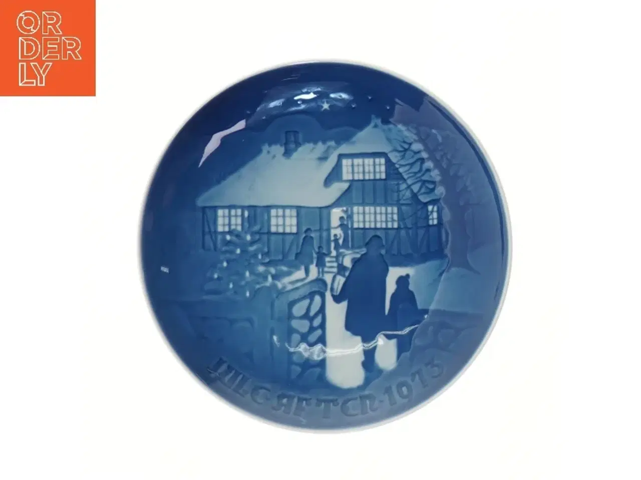 Billede 1 - Royal Copenhagen juleplatte 1973 fra Royal Copenhagen (str. Ø 18,4 cm)