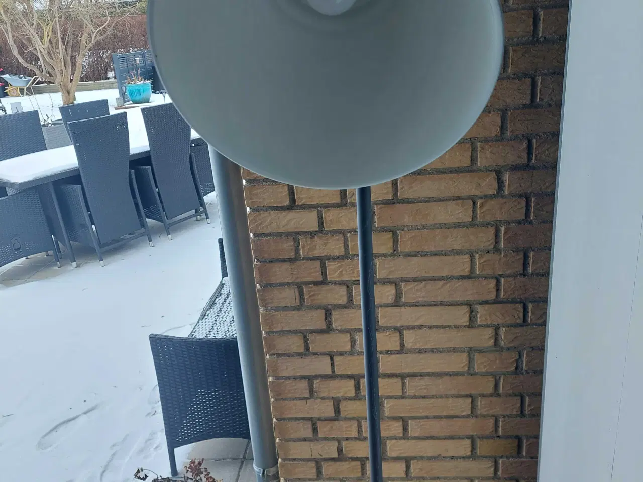 Billede 1 - 180 cm mat sort standerlampe