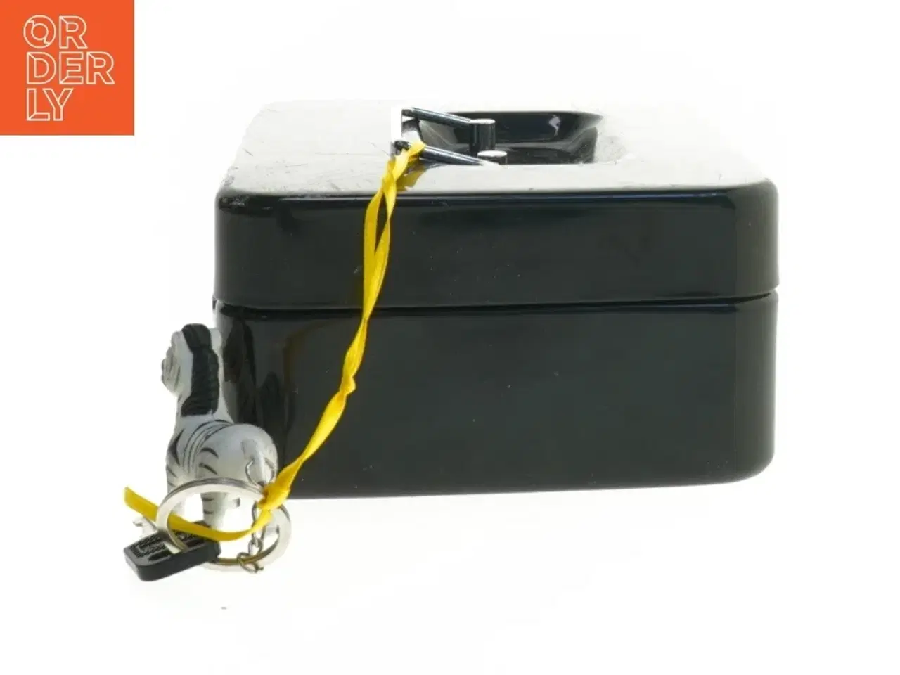 Billede 4 - Sort pengekasse med nøgle (str. 20x16 cm)