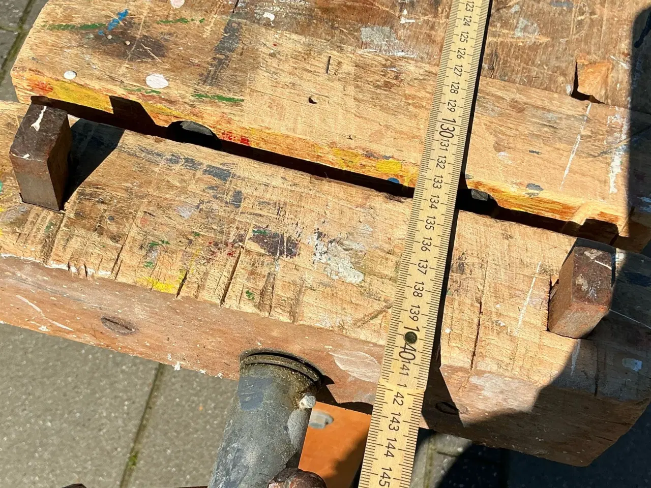 Billede 1 - Høvlbænk i træ