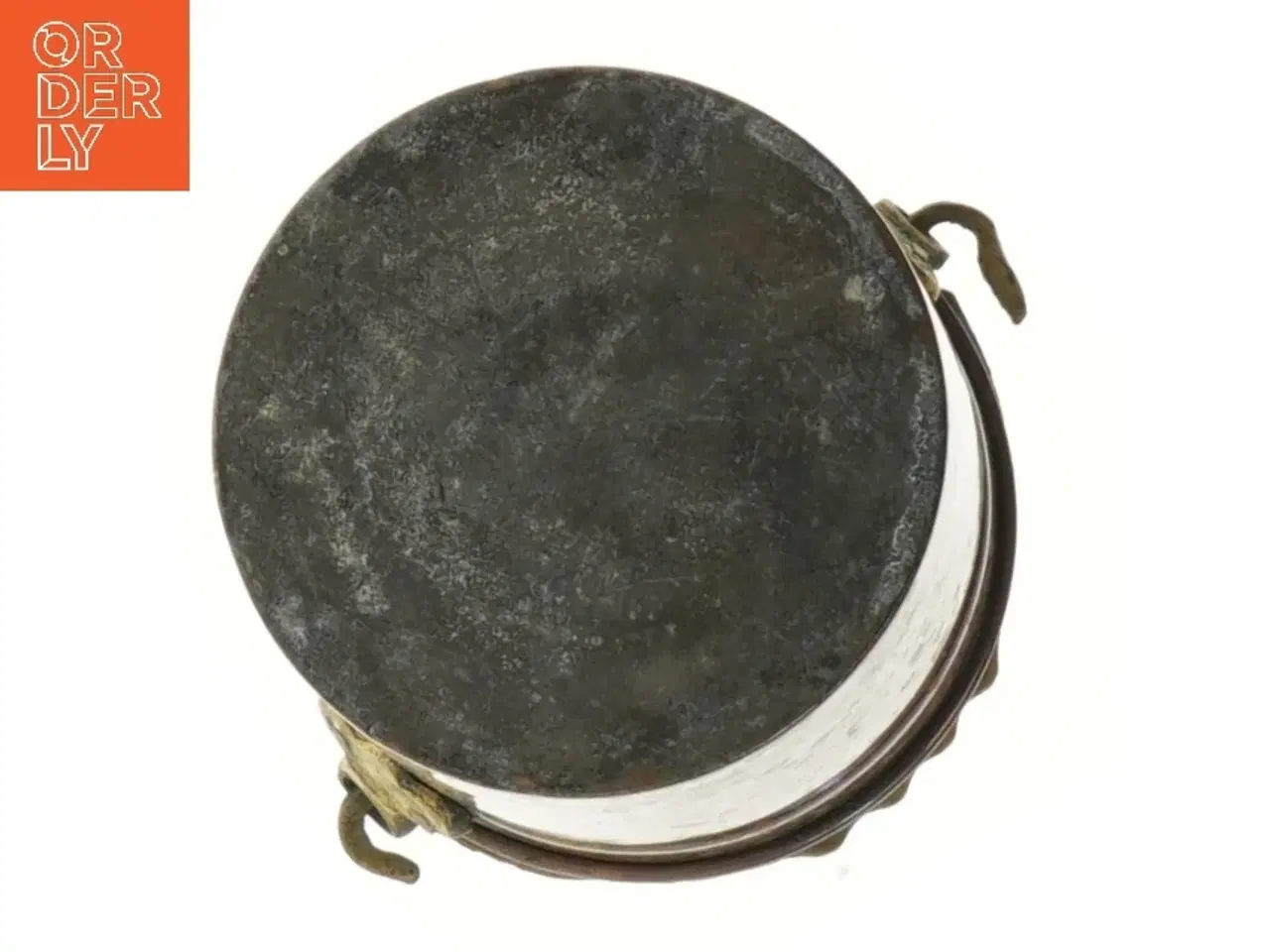 Billede 2 - Gammel kobbergryde (str. Ø 11,5 cm længde 9,5 cm)