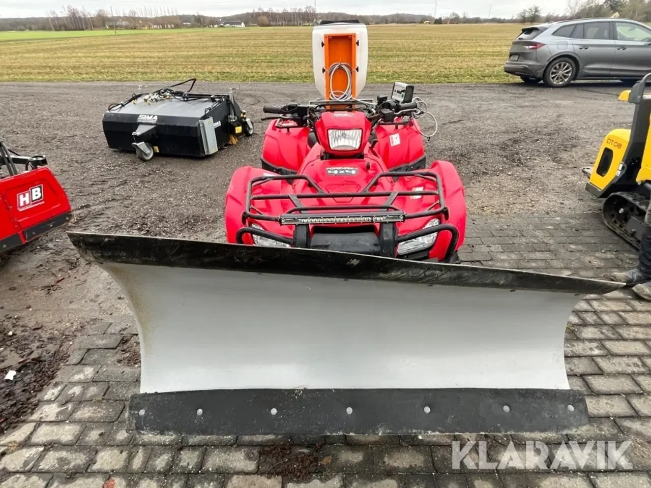 Billede 2 - Atv Honda TRX 500 Foreman ES med plov