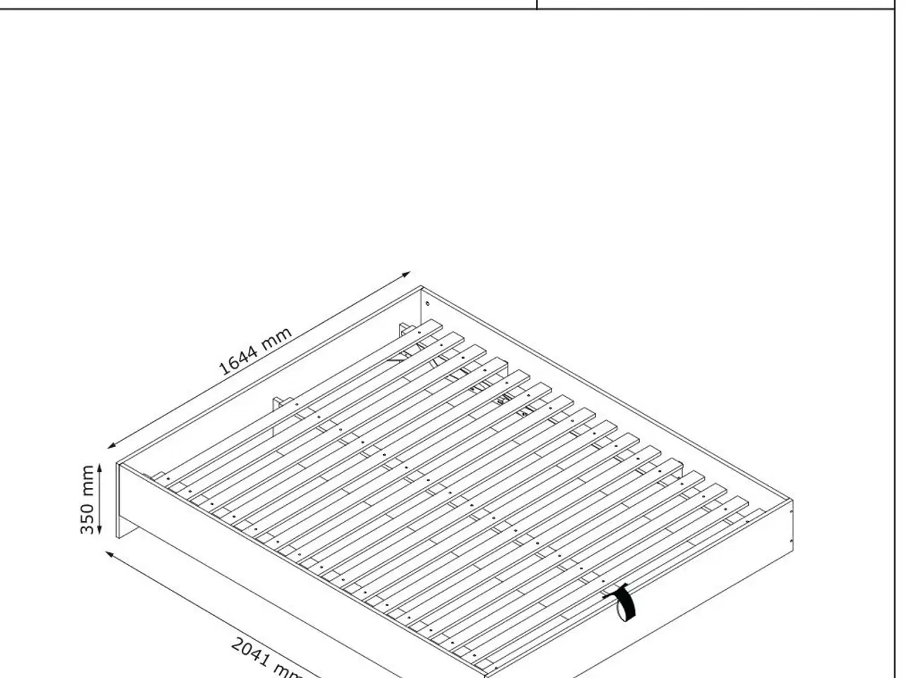 Billede 6 - ELLINGE sengeramme 160x200 m. Opbevaring