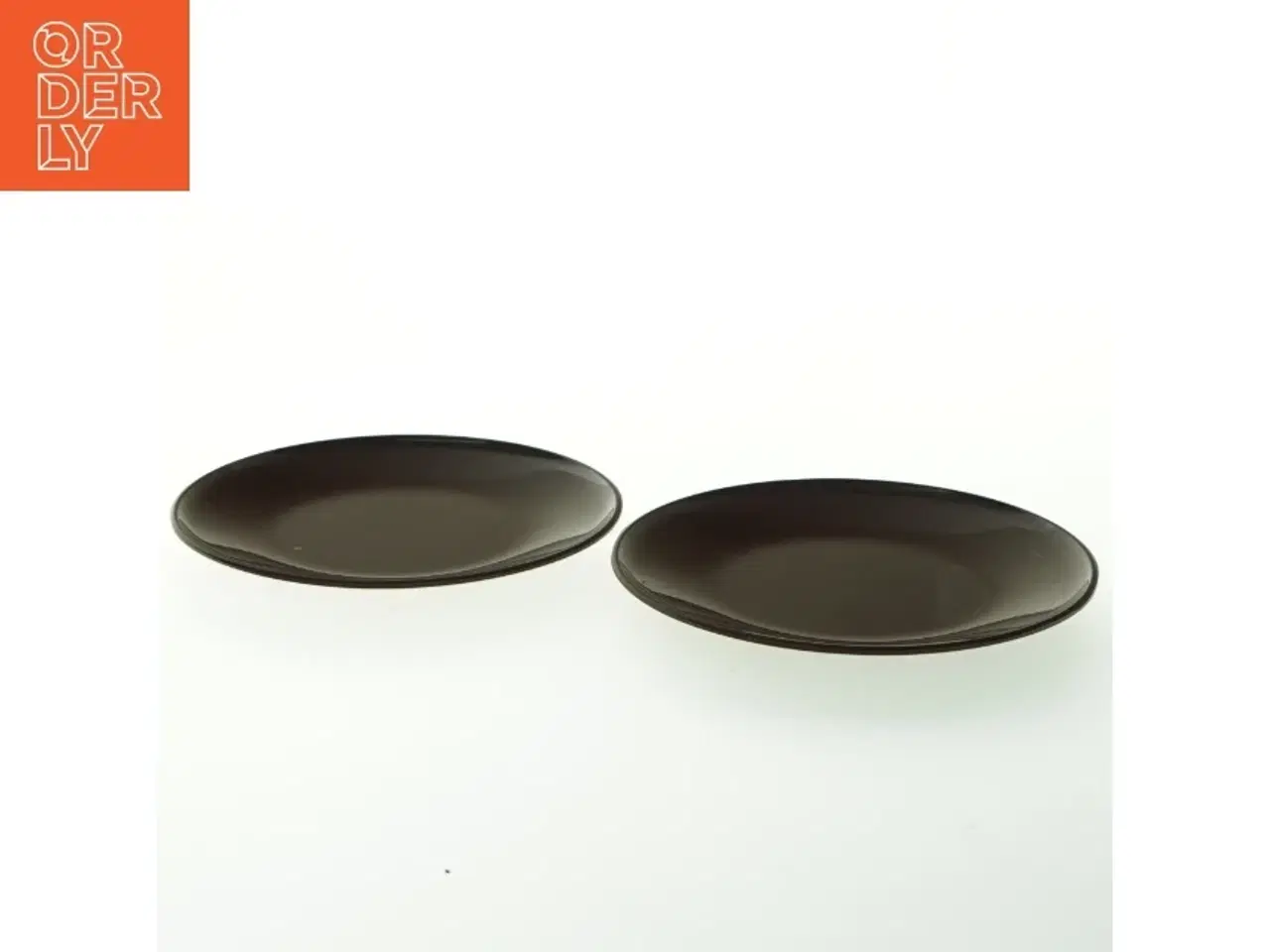 Billede 1 - Brune tallerkener (str. Ø 16 cm)