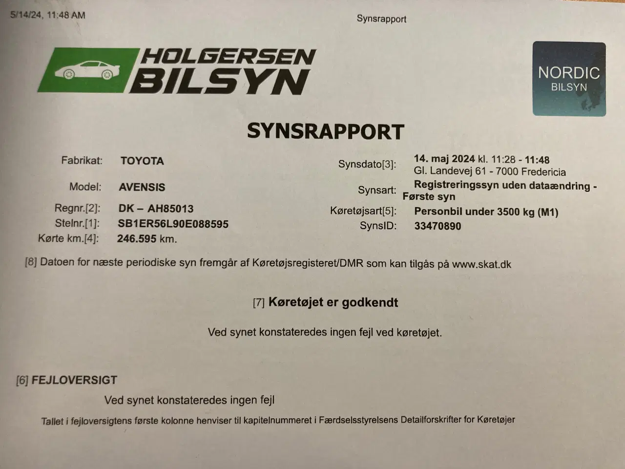 Billede 17 - Toyota Avensis Nysyn meget pæn og velholdt