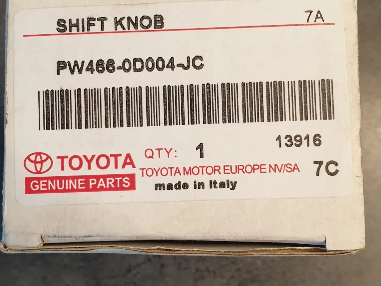 Billede 4 - Gearknop Toyota Yaris CVT 2013-