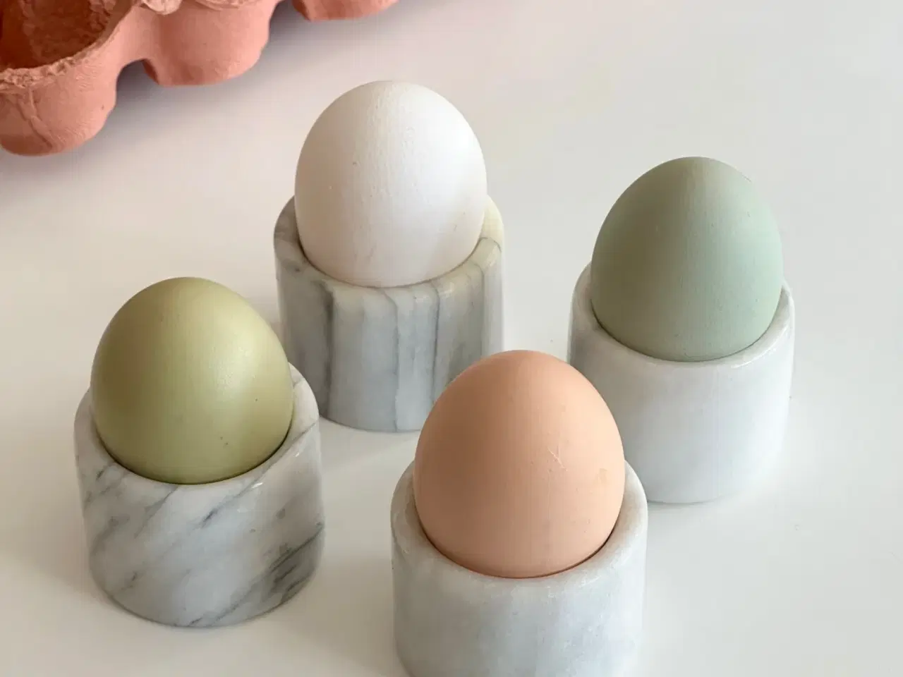 Billede 1 - Marmoræggebægre, 4 stk samlet