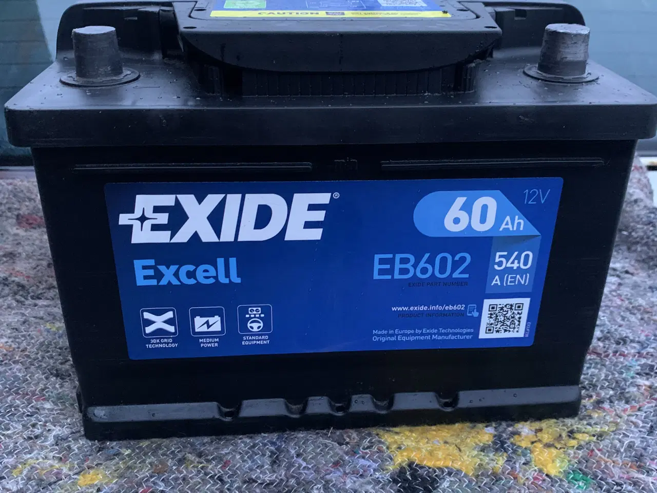Billede 1 - Bilbatteri Exide 60Ah