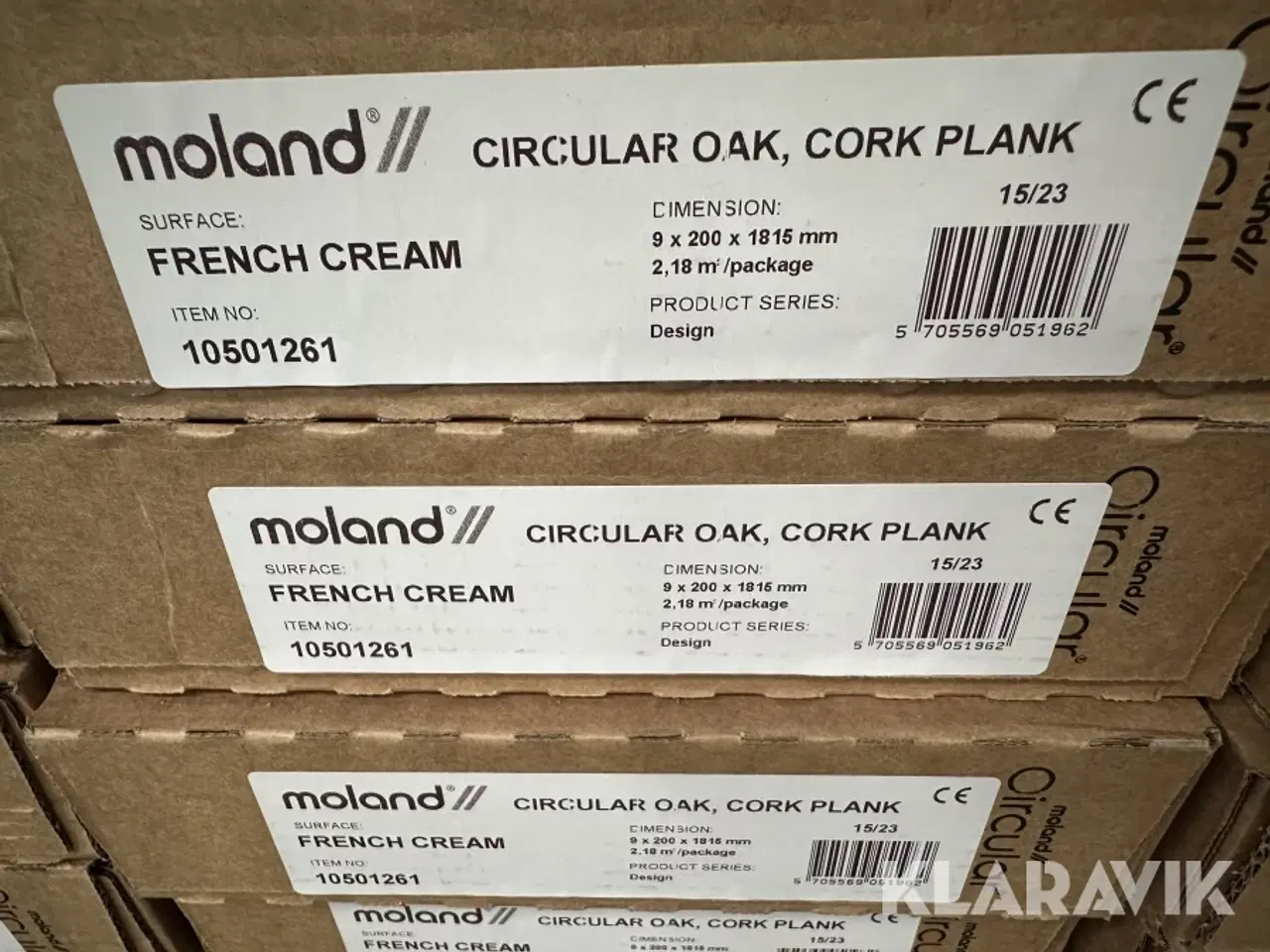 Billede 6 - Moland Oak Cork Plank French Cream 58,86m2