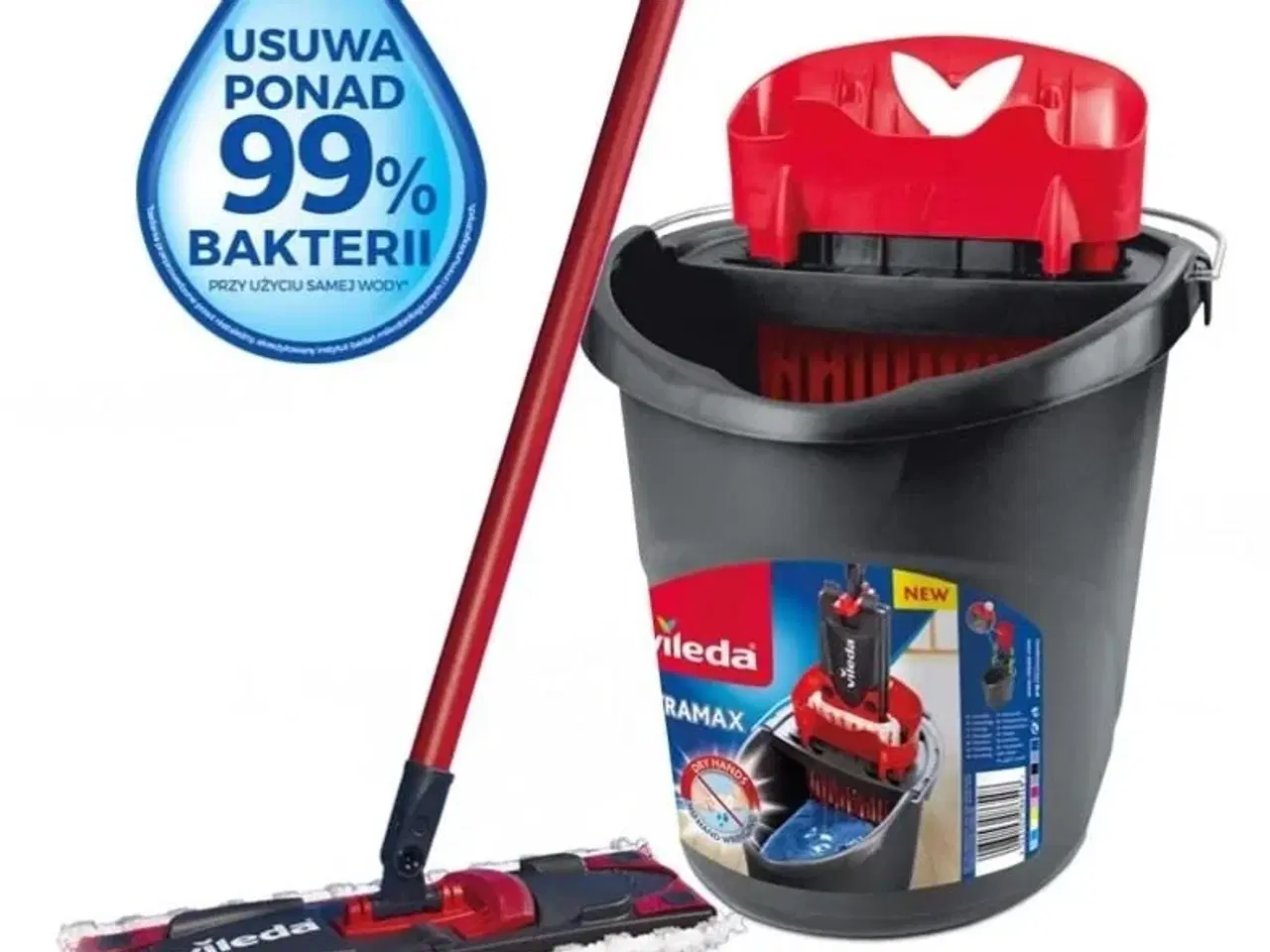 Billede 5 - Gulvmoppe med spand – Vileda Ultramax Box