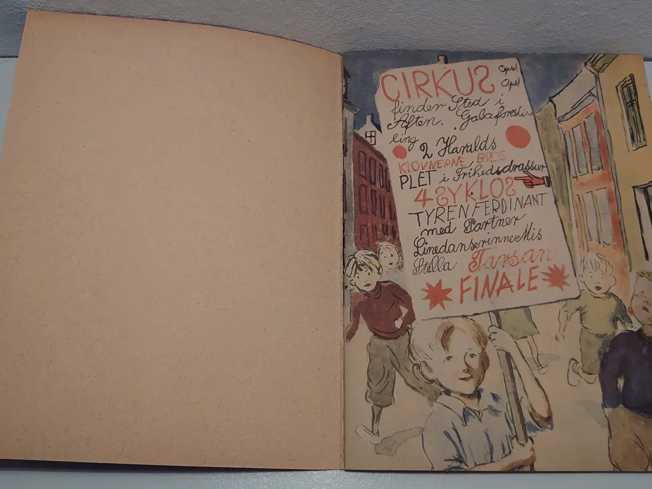 Billede 3 - Hans Ditlev:Cirkus i Gaarden. ill. E. Krag(1943!)
