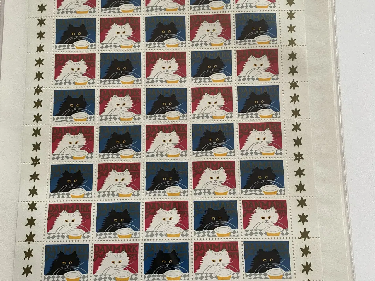 Billede 3 - Danmark julefrimærker ark og enkelte mærker