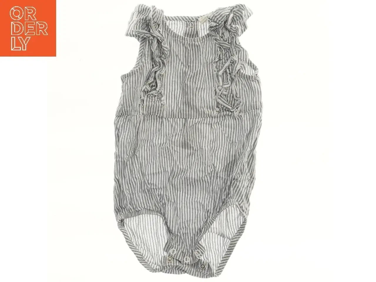 Billede 1 - Stribet bodystocking med flæser fra H&M (str. 74)