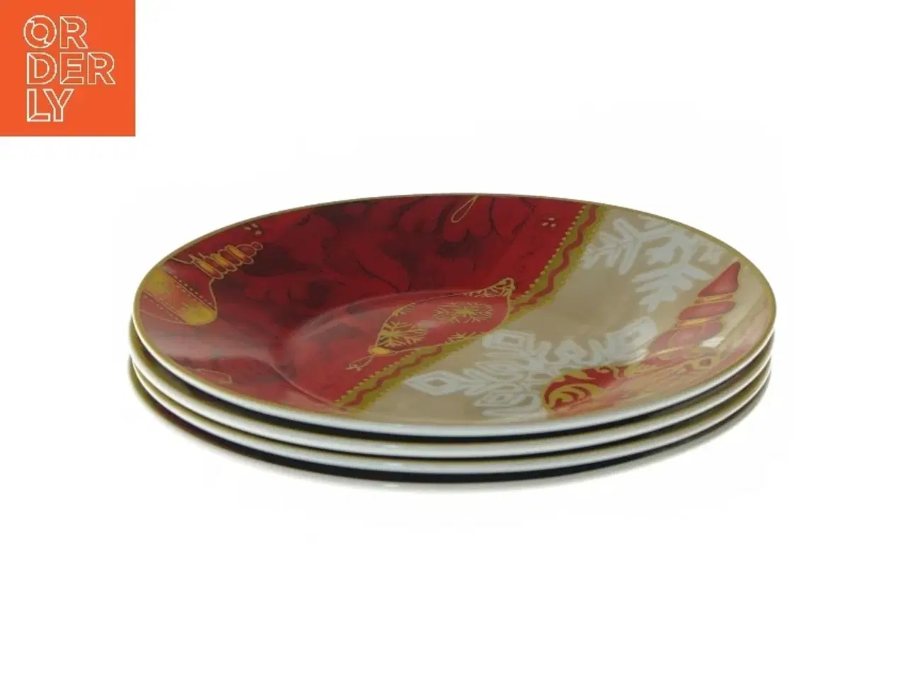 Billede 1 - Sæt med 4 dekorative tallerkener fra Top Choice (str. Ø 20 cm, 4 styk cm)