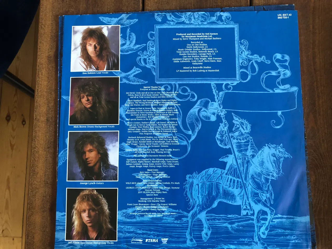 Billede 3 - LP. Dokken : Back for the attack. VG+CoverVG++