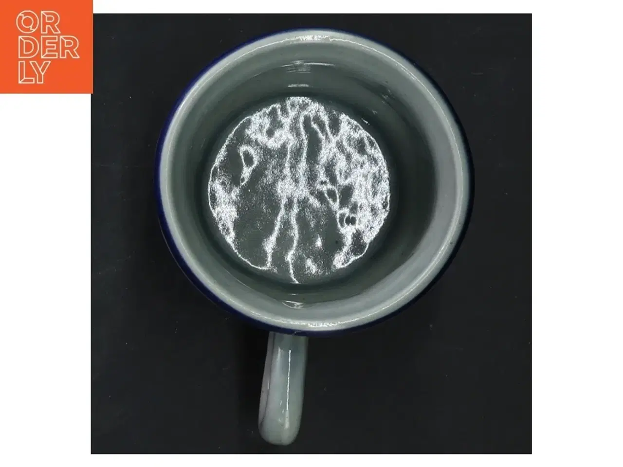 Billede 2 - Keramikkrus med blomstermotiv (str. 7,5x8,5 cm)