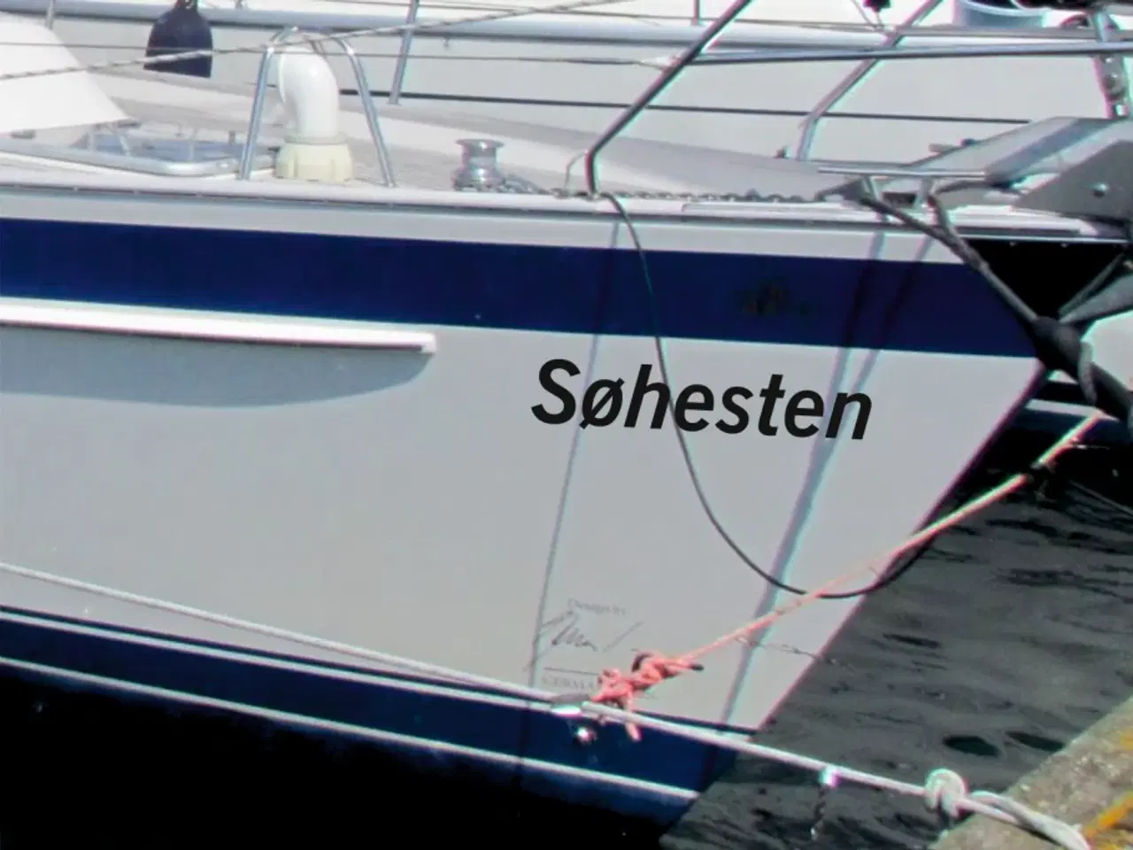 Billede 5 - Navn til båden.. GRATIS udkast og monteringsvejl.