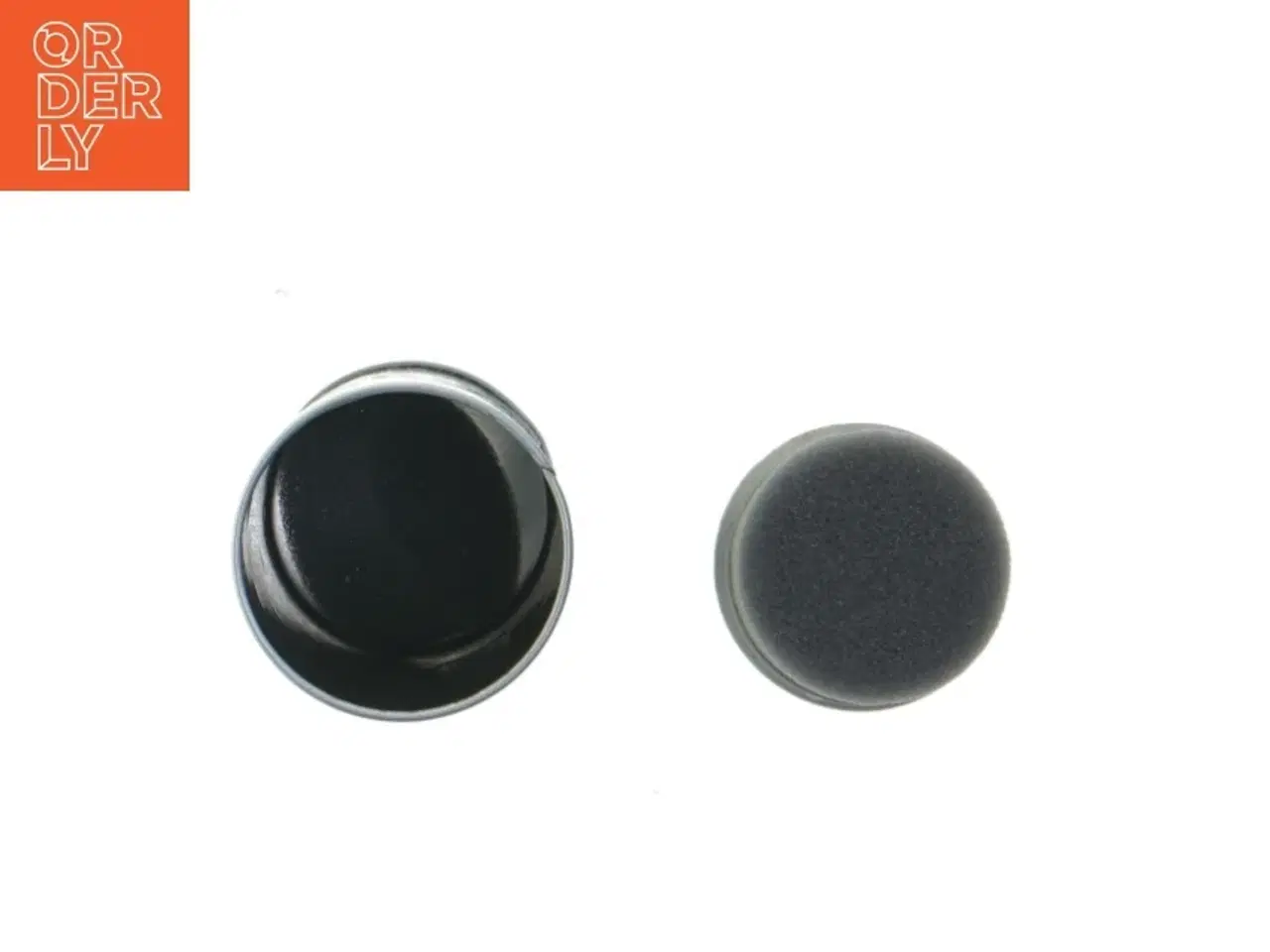 Billede 3 - Dekorativ metal "cigar" beholder str. 25 cm med pin-up