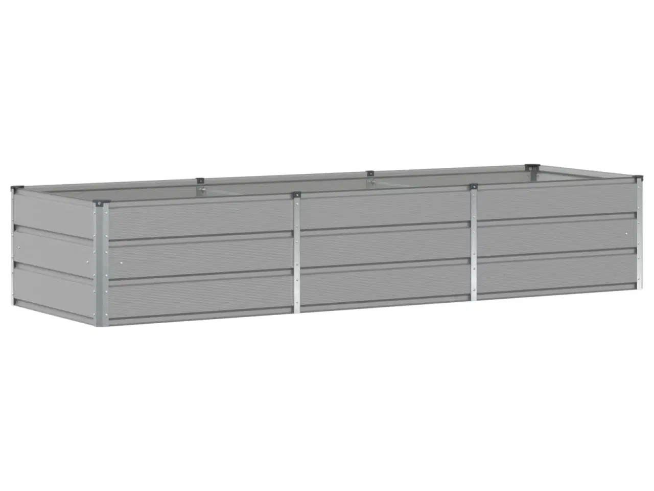 Billede 2 - Plantekasse Lysegrå 240 x 80 x 45 cm Stål