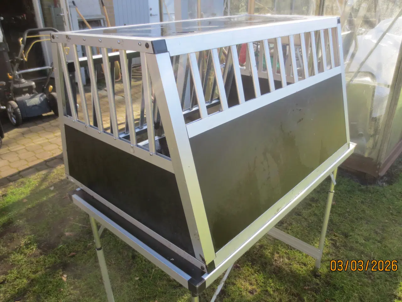 Billede 6 - 1 stk Hundebur I Aluminium med 2 låger