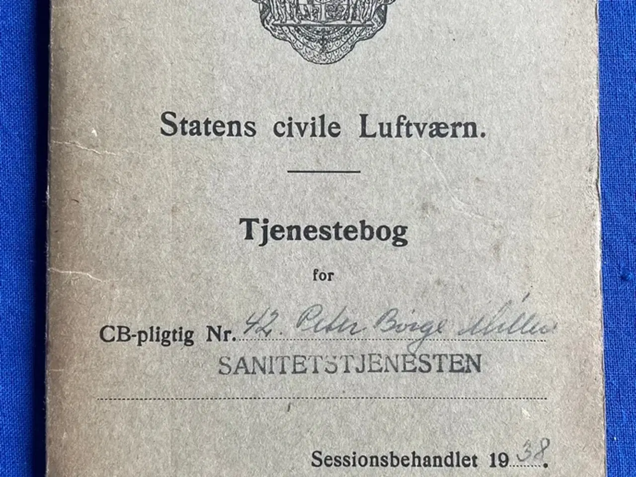 Billede 1 - Statens Cevile Luftværn - CB-pligtig 1938