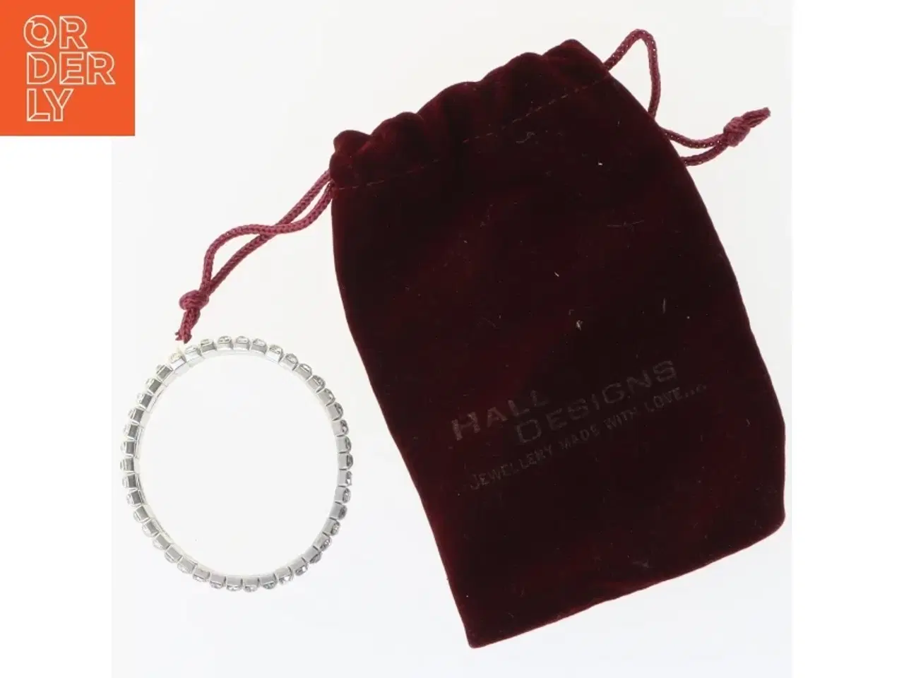 Billede 4 - Simili sten besat armbånd (str. Ø. 5,5 cm)