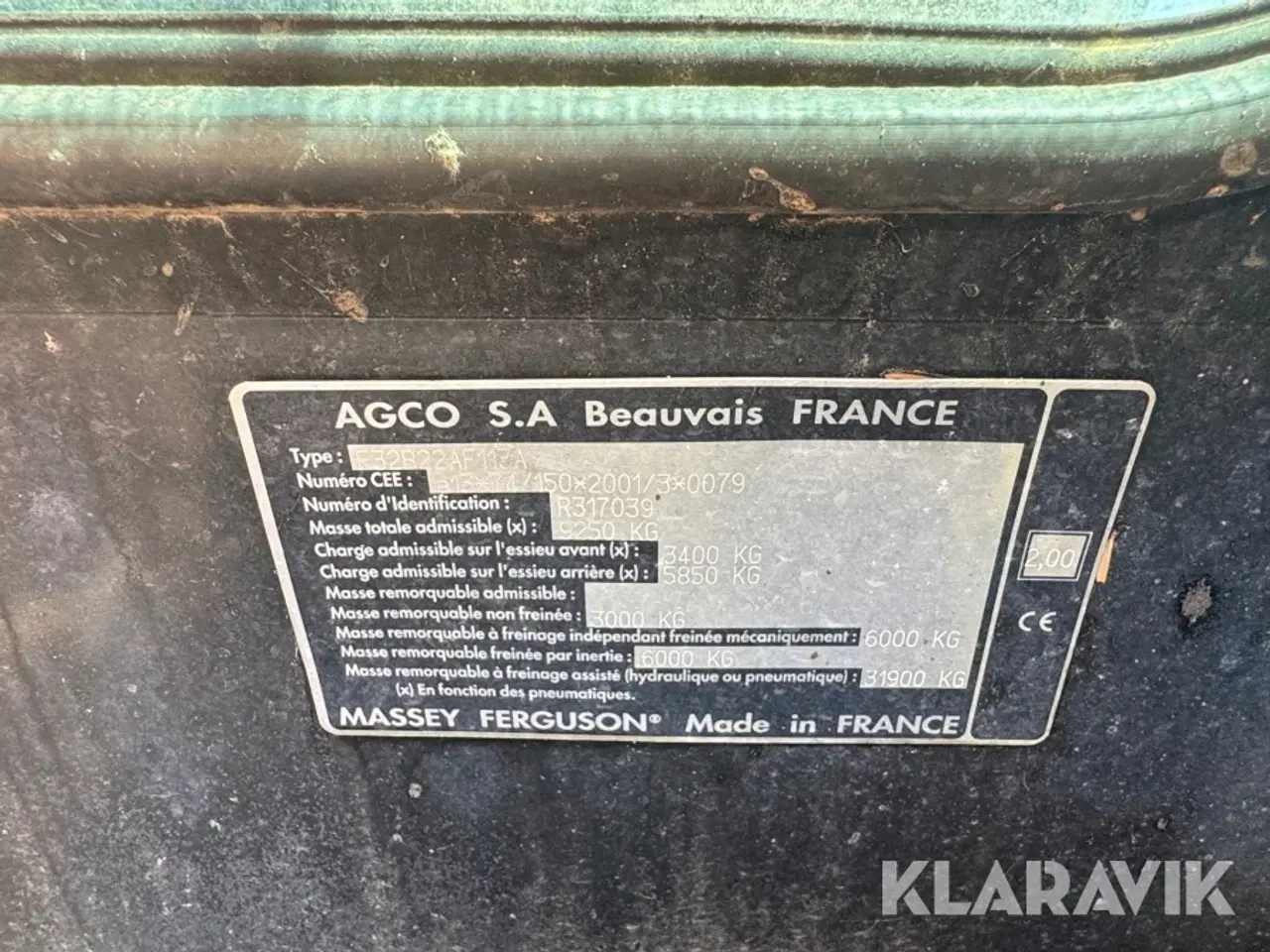 Billede 5 - Traktor Massey Ferguson 6480 Dyna-6