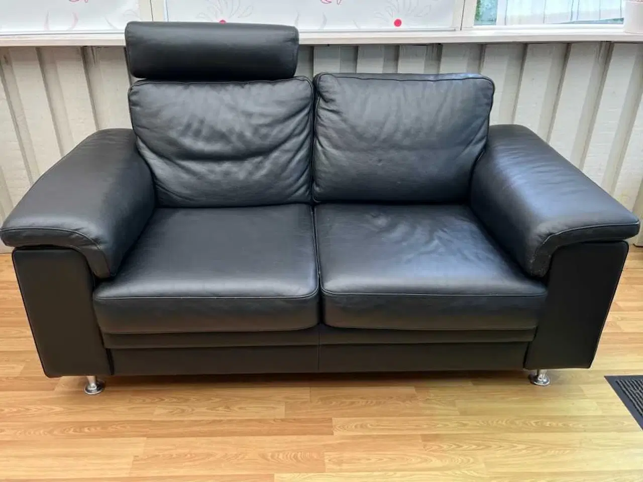 Billede 2 - Flot lædersofa til salg Hjort Knudsen