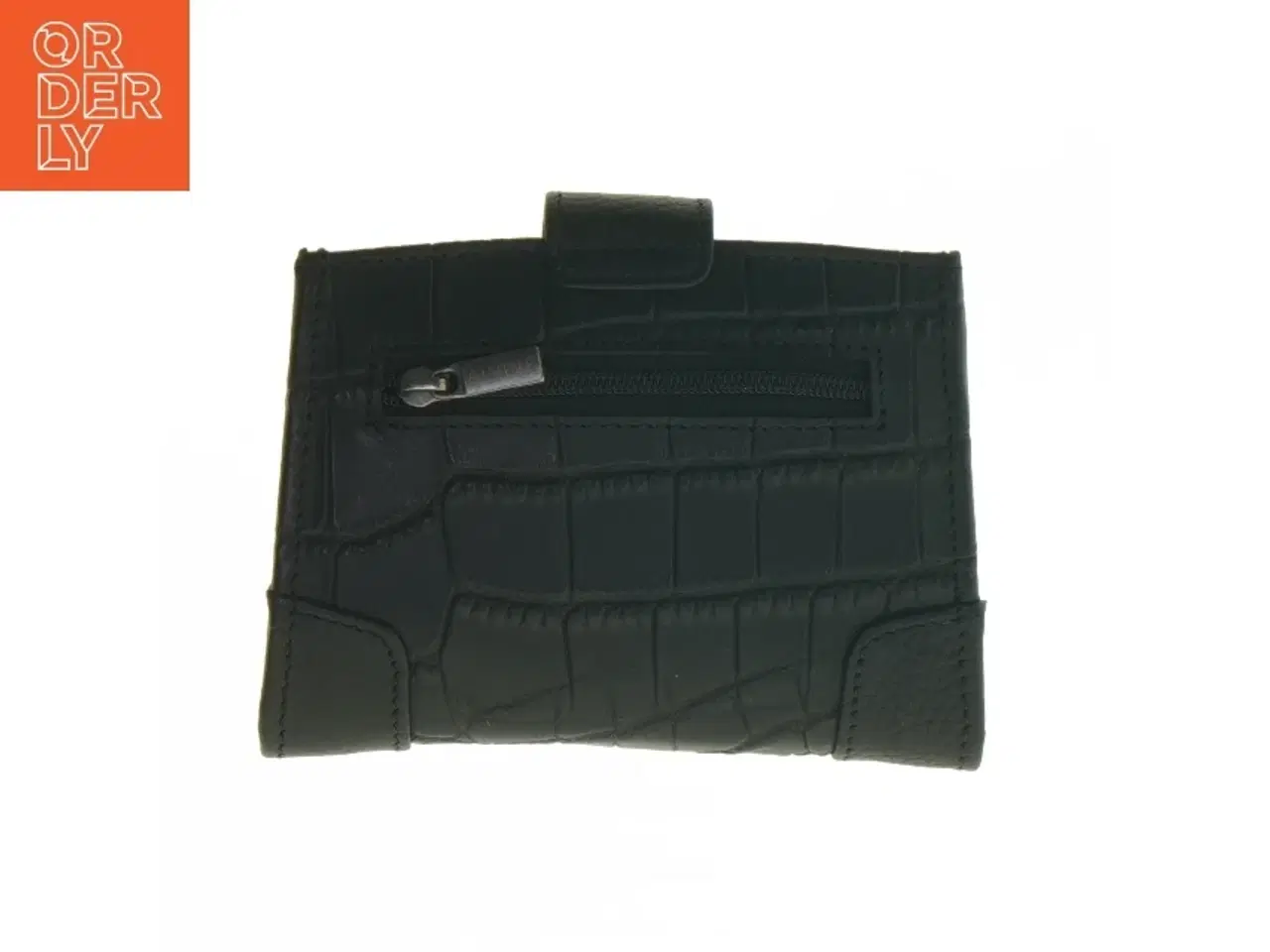 Billede 3 - Sort pung med krokodillemønster fra ALVINÉ (str. 14x11 cm)