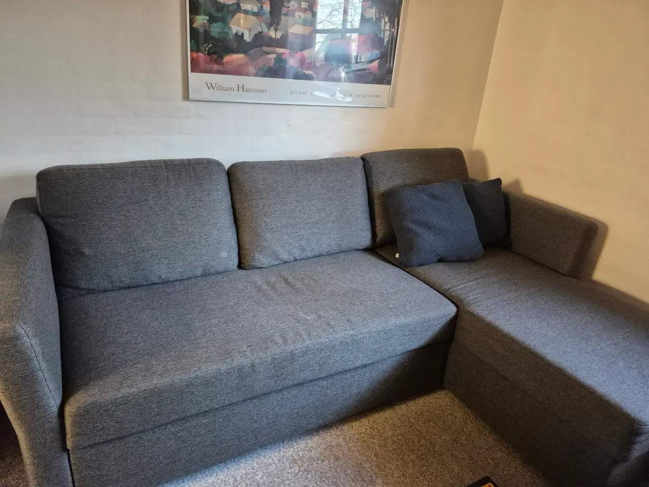 Billede 1 - Sofa-/sove med chaiselong 