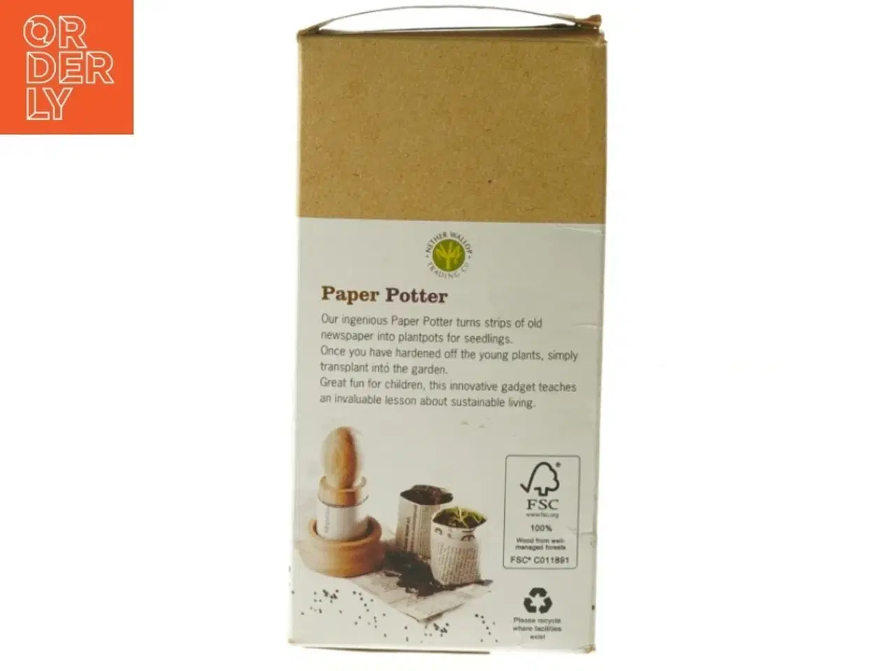 Billede 6 - Paper Potter til plantepotter (str. H. 13 cm. ø. 7,5 cm)