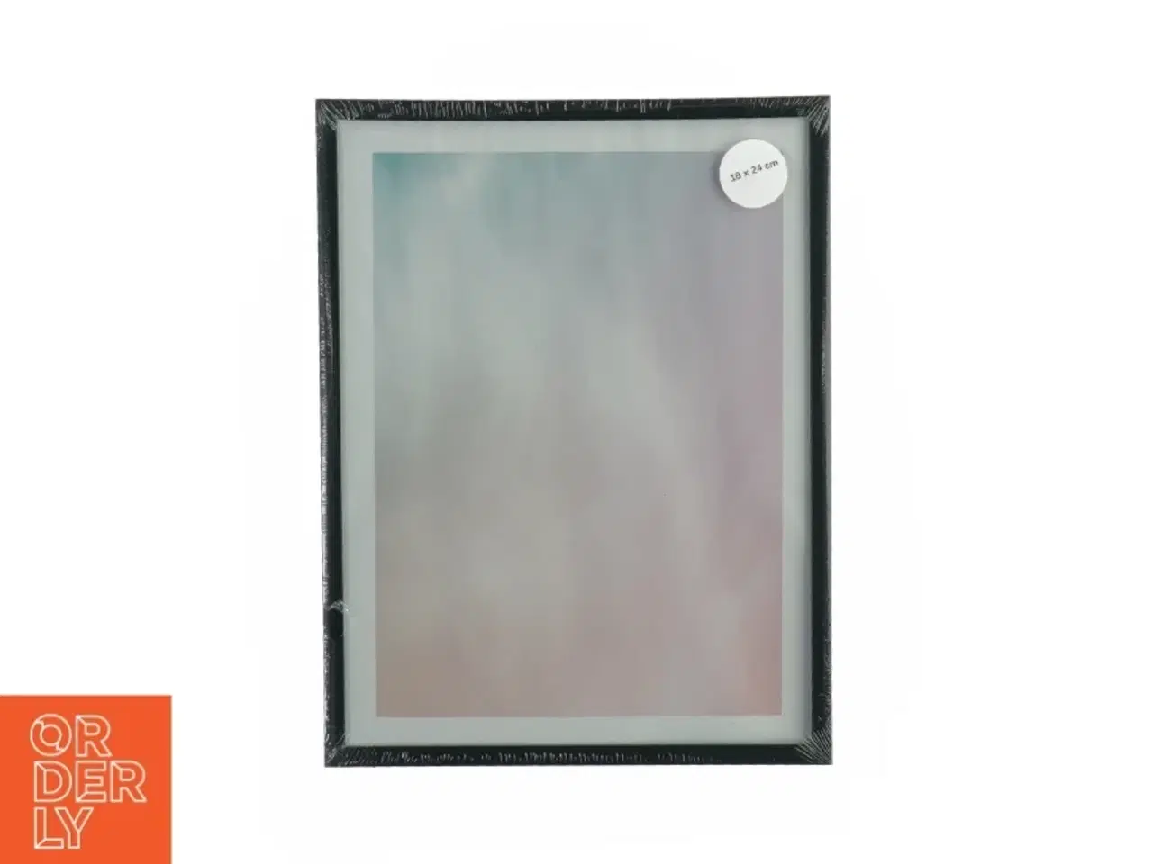 Billede 1 - Sort billedramme fra Ukendt (str. LB: 18x24 cm)
