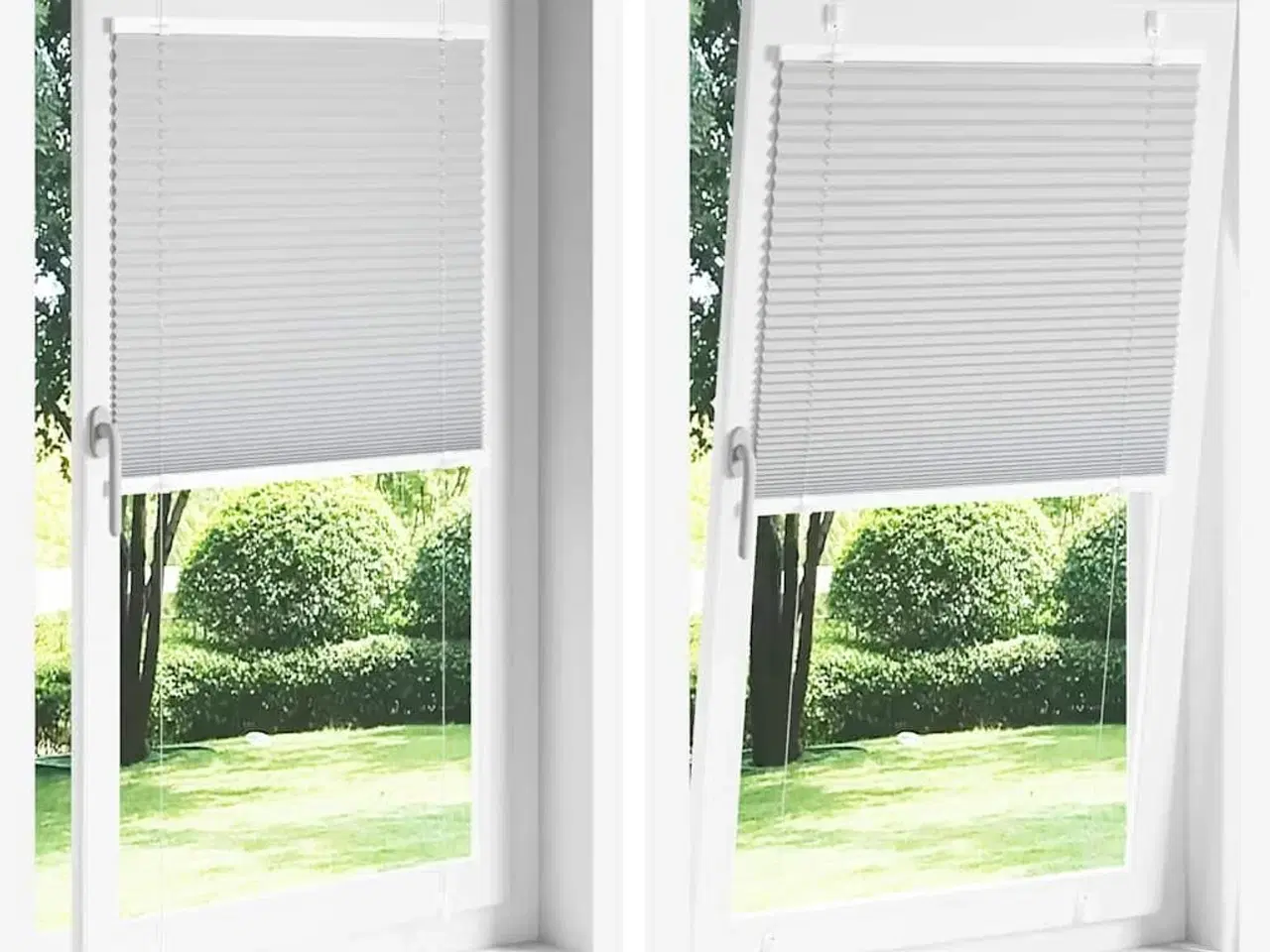 Billede 8 - Plisségardin Hvid 45x150 cm Stofbredde 44,4 cm Polyester