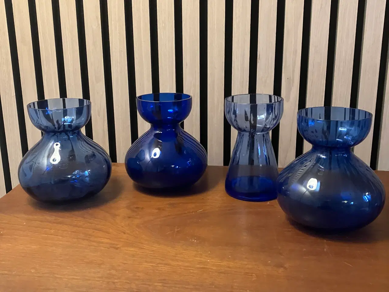 Billede 1 - Hyacintglas med optiske striber i god stand