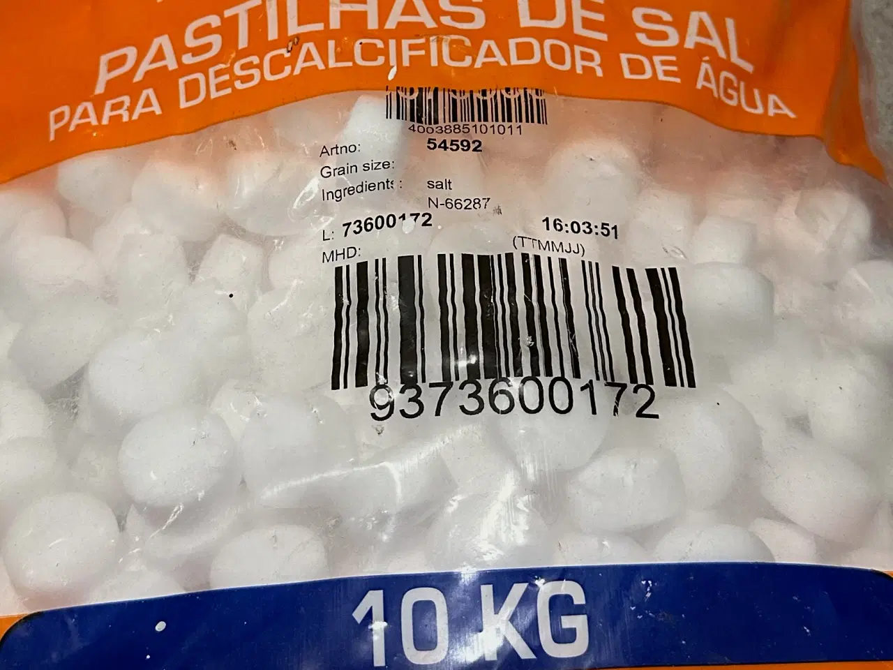 Billede 1 - Salt 10 kg, salttabletter til blødgøringsanlæg