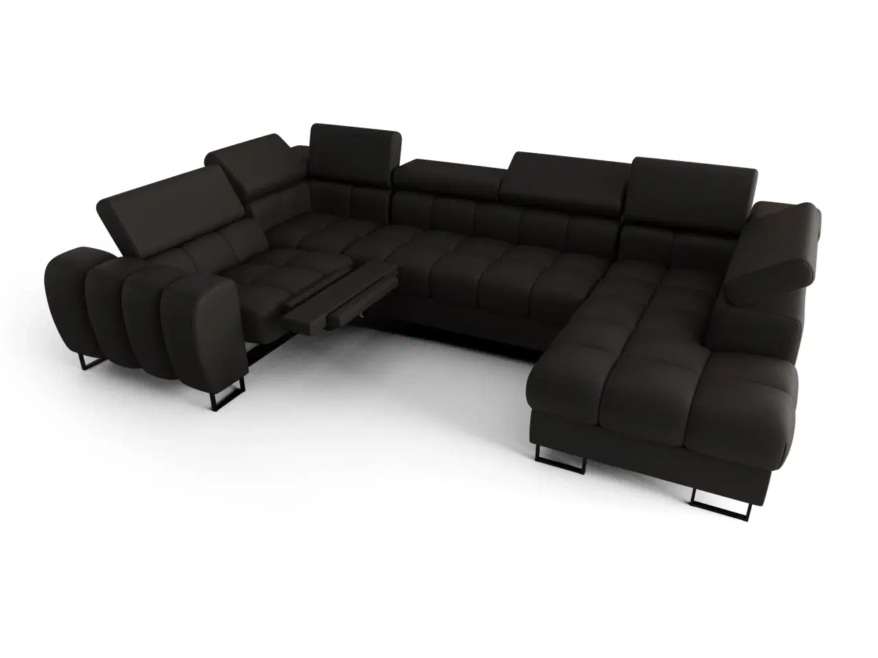 Billede 8 - ASPER MAX II RELAX ÆGTE LÆDER  HJØRNESOFA 198x350x170 CM