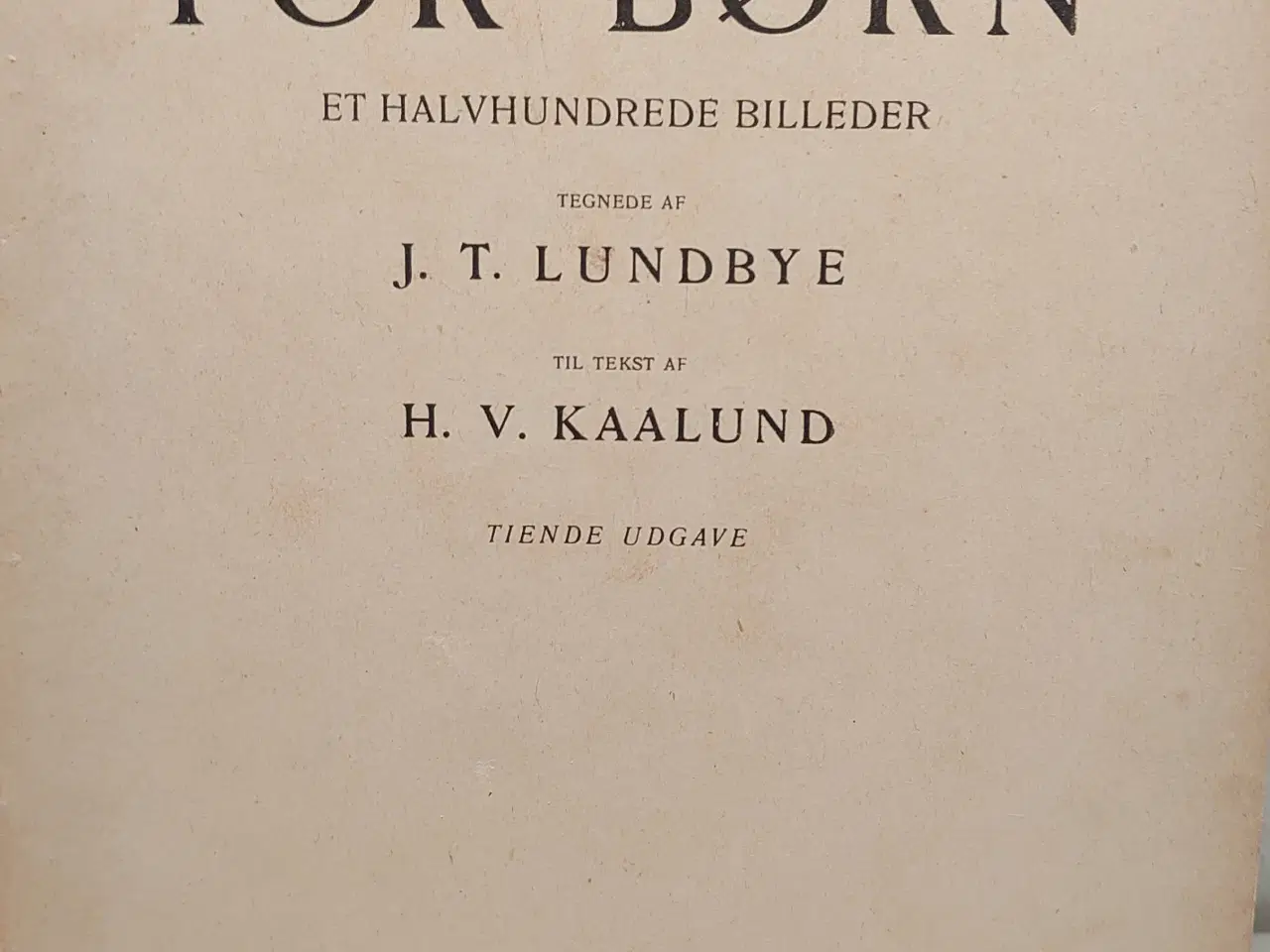 Billede 2 - H.V.Kaalund: Kaalunds Fabler. Gyldendal år 1919