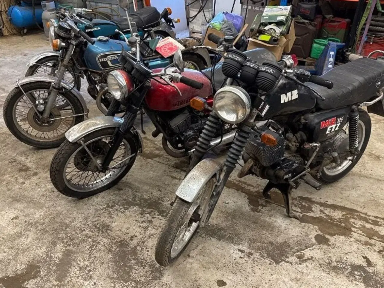 Billede 2 - Honda, MZ og Yamaha 4 stk. MC’er