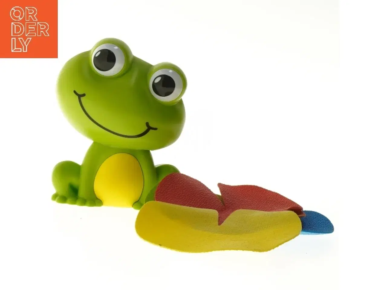 Billede 1 - Frø legetøj med farverige blade (str. 13,5 cm)