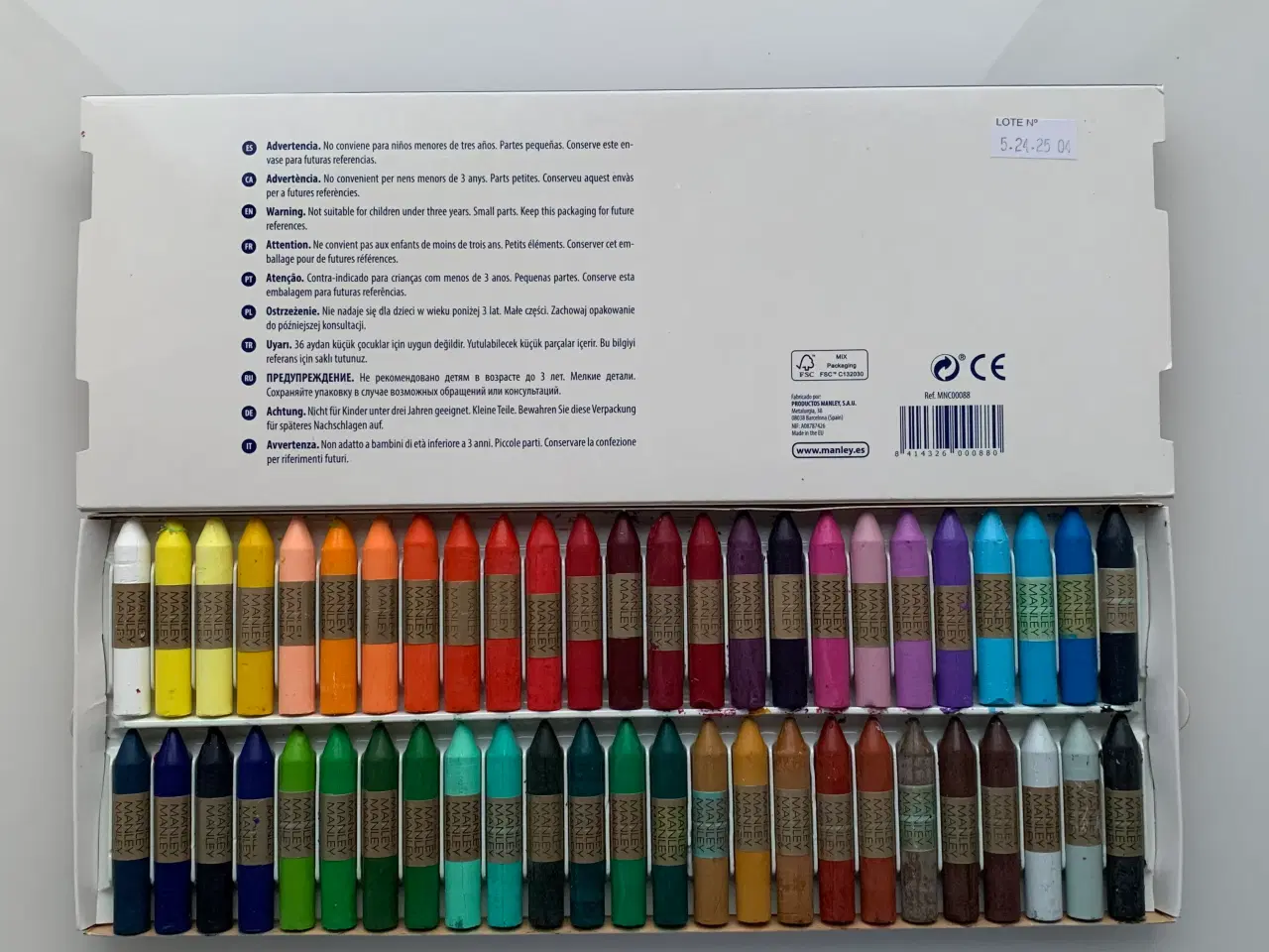 Billede 2 - Manley wax crayons 50 stk