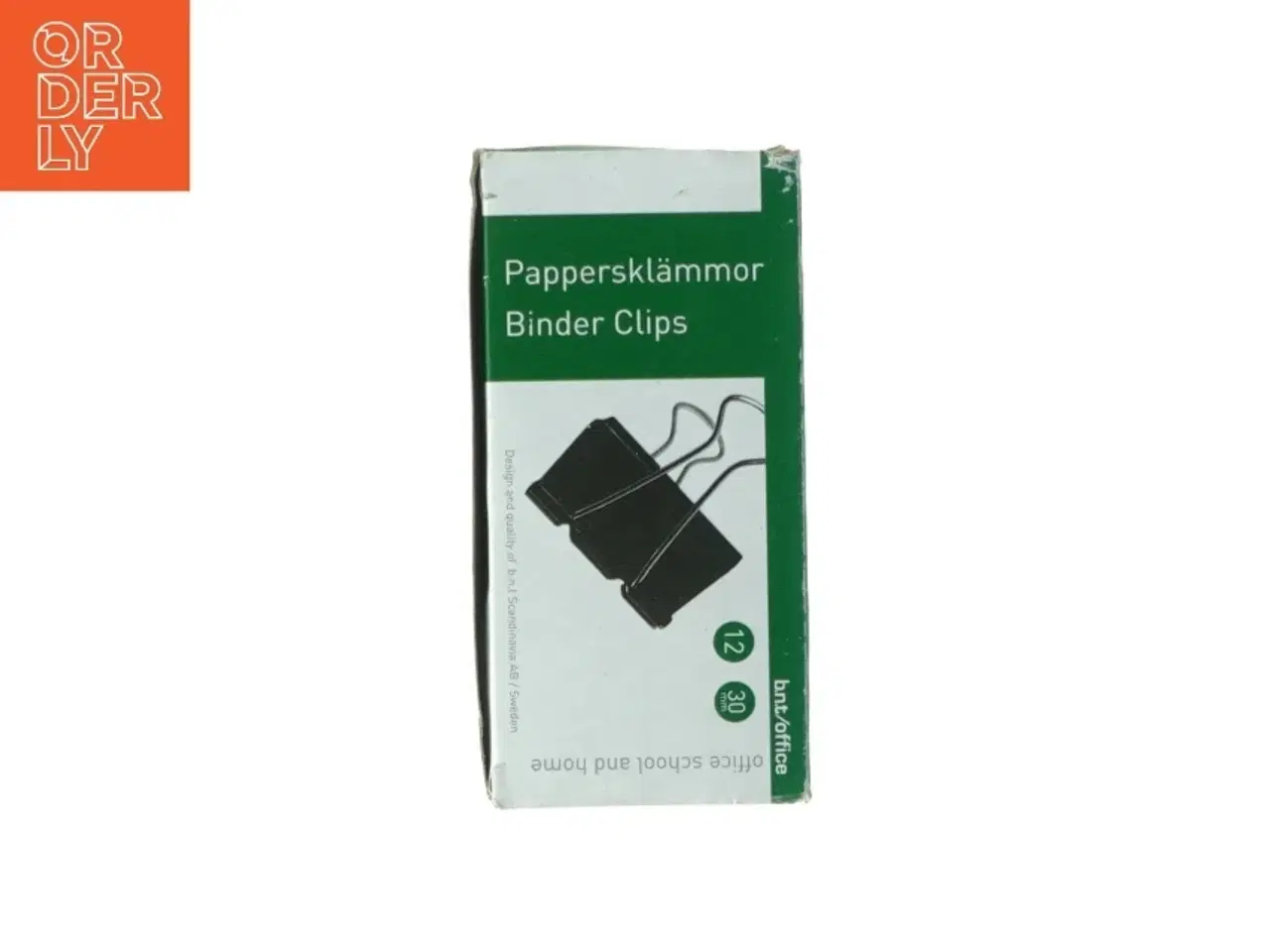 Billede 1 - Papperskl&#228;mma &#39;Foldback&#39;, 19mm fra bnt Scandinavia (str. 12 x 6 cm)