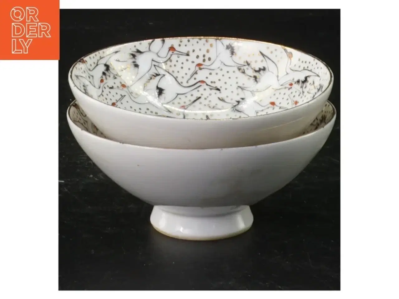 Billede 1 - To porcelænsskåle (str. Ø 9 cm)