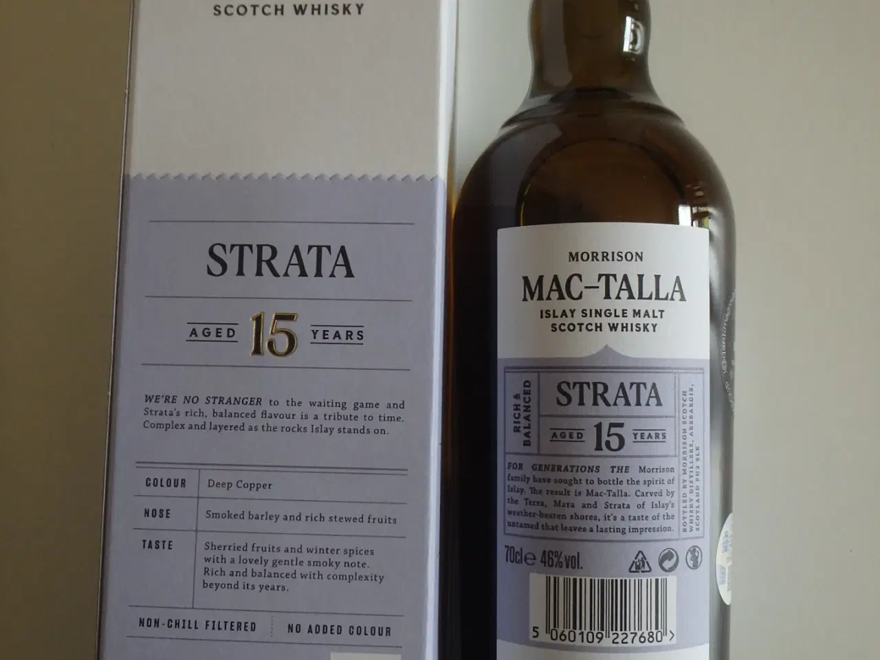 Billede 3 - Mac-Talla Strata 15 år Single Islay Malt Whisky 70